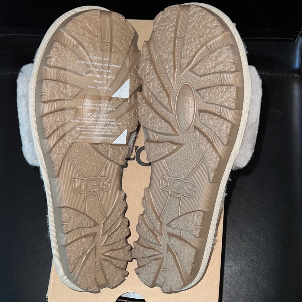 UGG Cozette Gray Slide Womens Sandals Size 6 - NIB! - Picture 4 of 5